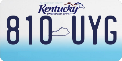 KY license plate 810UYG