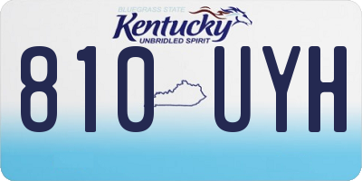 KY license plate 810UYH