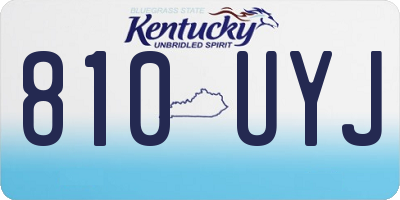 KY license plate 810UYJ