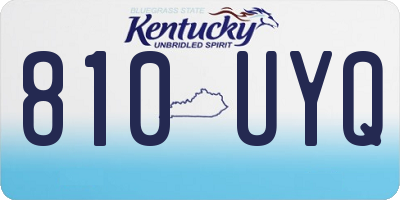 KY license plate 810UYQ