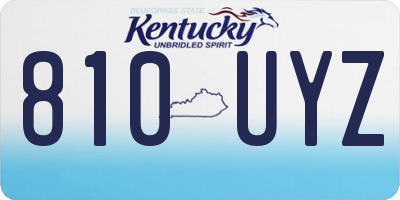 KY license plate 810UYZ