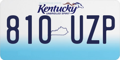 KY license plate 810UZP