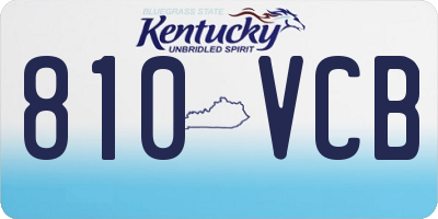 KY license plate 810VCB