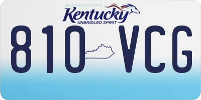 KY license plate 810VCG