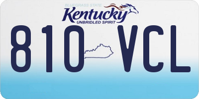 KY license plate 810VCL