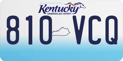 KY license plate 810VCQ