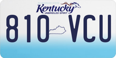 KY license plate 810VCU