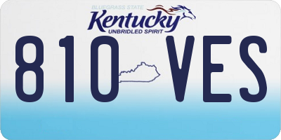 KY license plate 810VES