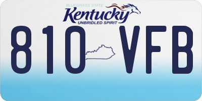 KY license plate 810VFB