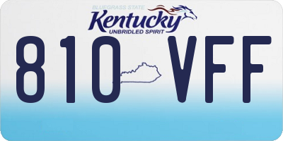 KY license plate 810VFF