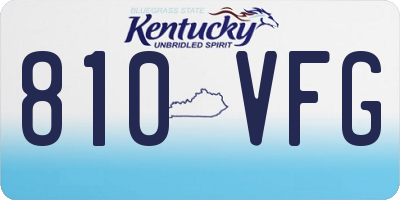 KY license plate 810VFG