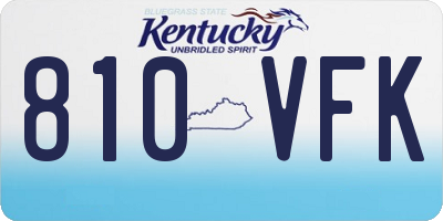 KY license plate 810VFK