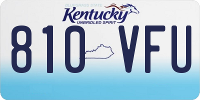 KY license plate 810VFU