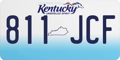 KY license plate 811JCF