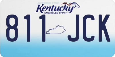 KY license plate 811JCK