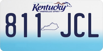 KY license plate 811JCL