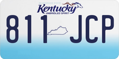 KY license plate 811JCP