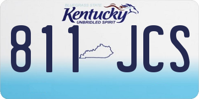 KY license plate 811JCS