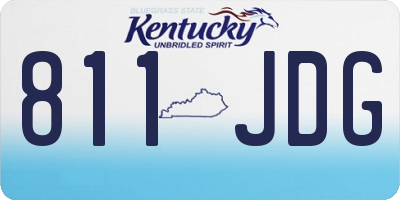 KY license plate 811JDG