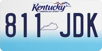 KY license plate 811JDK