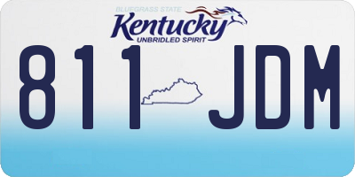 KY license plate 811JDM