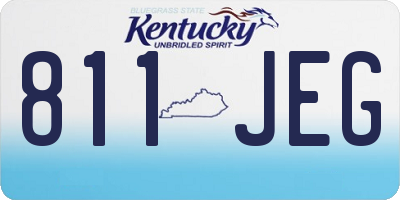 KY license plate 811JEG