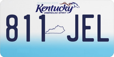 KY license plate 811JEL
