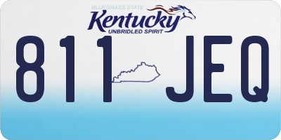 KY license plate 811JEQ