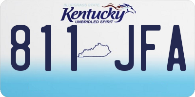 KY license plate 811JFA