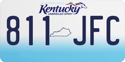 KY license plate 811JFC