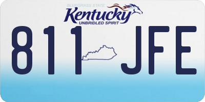 KY license plate 811JFE