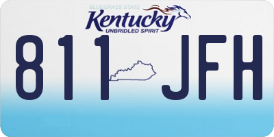 KY license plate 811JFH