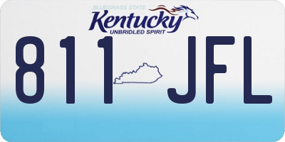 KY license plate 811JFL
