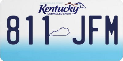 KY license plate 811JFM