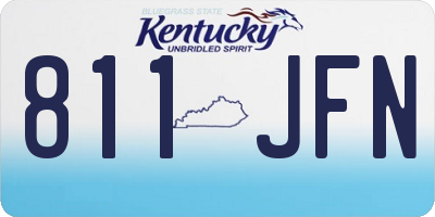 KY license plate 811JFN