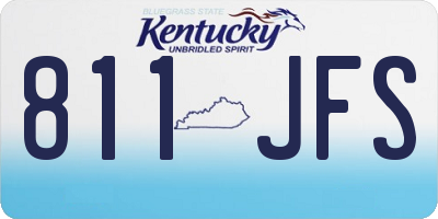 KY license plate 811JFS