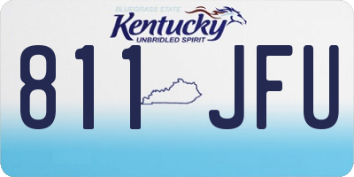 KY license plate 811JFU