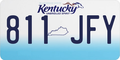 KY license plate 811JFY