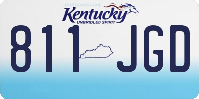 KY license plate 811JGD