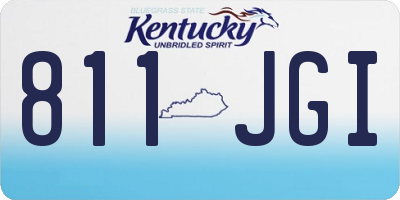 KY license plate 811JGI