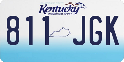 KY license plate 811JGK
