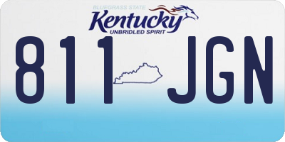 KY license plate 811JGN