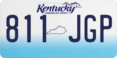 KY license plate 811JGP