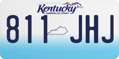 KY license plate 811JHJ