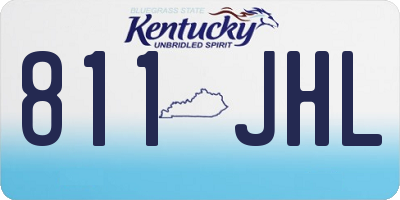 KY license plate 811JHL