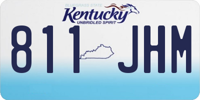 KY license plate 811JHM