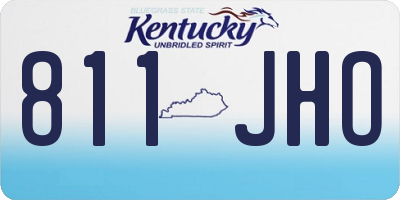 KY license plate 811JHO