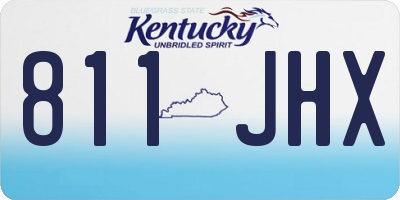 KY license plate 811JHX