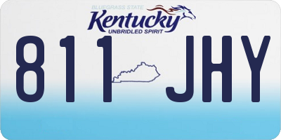 KY license plate 811JHY