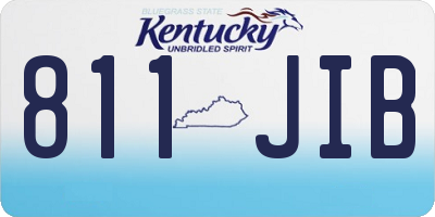 KY license plate 811JIB